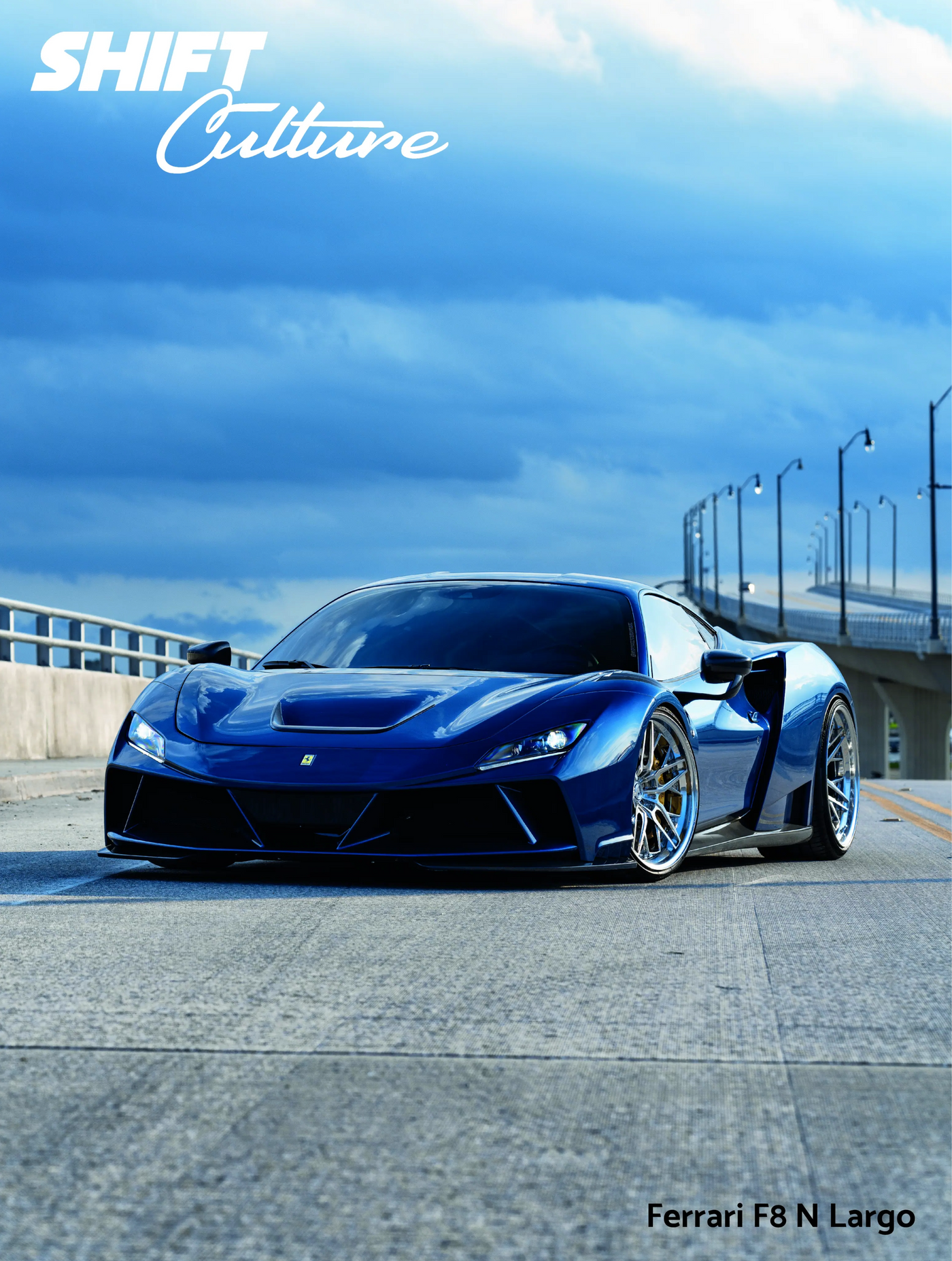 Shift Culture Ferrari F8 N-Largo Poster