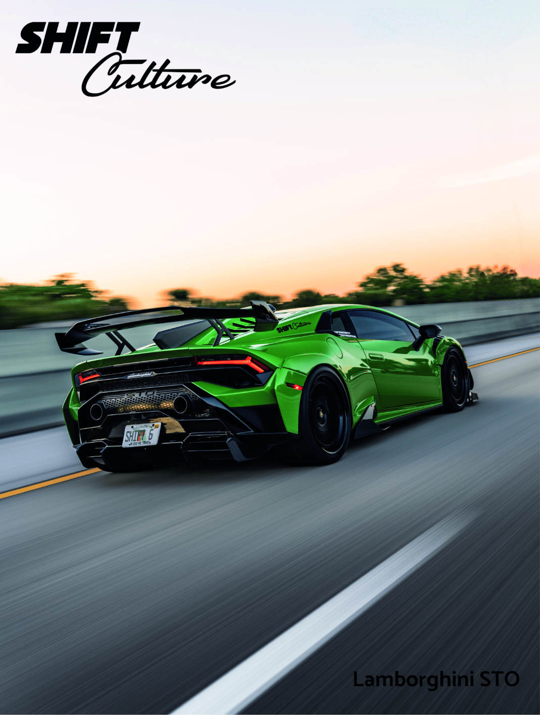 Shift Culture Lamborghini Huracán STO Roller Poster