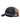 Navy and brown mesh Shift Culture hat with gold embroidered front logo and curved brim
