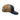 Navy and brown mesh Shift Culture hat with side embroidered logo in dark navy